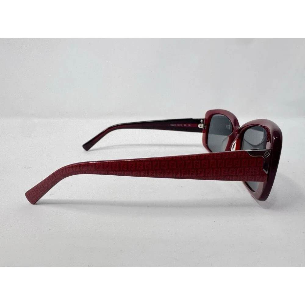 Fendi FS5210 Sunglass Frames Only 55-15-135 Red Burgundy Italy 604 Authentic